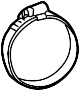 Image of Engine Air Duct Clamp image for your Porsche 918 Spyder