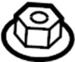 View Nut. Retainer. Rivet. (Lower) Full-Sized Product Image