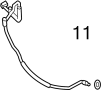 Image of Ring. Line. Hose. (Front, Rear, Lower). 7.50 x 2.10mm. A/C Line. image for your Porsche