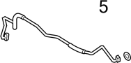 Image of Ring. Tube. Line. Pressure. (Front, Rear, Upper, Lower). 11.00 x 2.50mm. A seal. image for your 2012 Porsche 911  Carrera 4S Convertible 