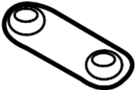 View Hood Latch Striker Plate Spacer Full-Sized Product Image