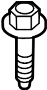 Image of Roll Bar Bolt (Front, Rear, Upper, Lower) image for your 2014 Porsche 911 Targa 4 Targa