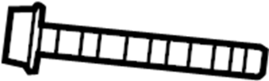 Image of Suspension Control Arm Bolt (Front, Rear, Upper, Lower) image for your 2013 Porsche