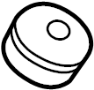 Image of Nut. Grille. A nut used to attach the. image for your Porsche