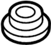 Image of NUT. Tail. Lamp. Reflector.  Reflector Panel Nut. image for your 1986 Porsche 911