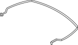 View Seal. Top. Convertible. Weatherstrip. (Rear) Full-Sized Product Image