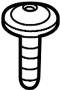 View Convertible Top Stowage Compartment Water Deflector Screw. Cover Screw. Package Tray Screw. Screw 4.8 X 19. (Upper) Full-Sized Product Image