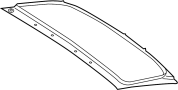 Image of Molding. Trim. (Lower). Back Glass Reveal. image for your 2023 Porsche 911  Targa 4 Targa 
