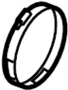 Image of Clamp. Pipe. A part which fits around. image for your 2019 Porsche Macan  S Sport Utility 
