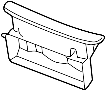 Image of Radiator Support Air Duct (Front, Rear, Upper) image for your 2014 Porsche Cayenne   