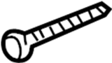 View License Plate Bracket Screw Full-Sized Product Image 1 of 3