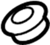 View Nut. Emblem. grommet. Bumper Cover. Hood. SPEED.  Full-Sized Product Image