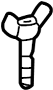View Spare. Tire. Nut. Bolt. retnr. Retainer. WINGED SCREW 10X65.  Full-Sized Product Image 1 of 2