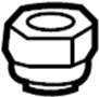Image of Nut. Strut. Mount. (Upper, Lower). Suspension Strut Mount. image for your 2005 Porsche 911
