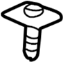 Image of Back Glass Wiper Motor Bolt image for your 1990 Porsche 928 GT Coupe