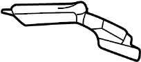Image of Quarter Panel Gutter (Rear, Upper) image for your 2016 Porsche Cayman  Base Hatchback 