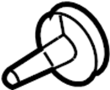 View Headlight Washer Hose Connector Full-Sized Product Image 1 of 6