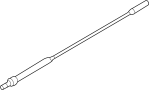 Image of Radio Antenna Mast image for your Porsche 911 4.0L PLUG-IN HYBRID EV-GAS (PHEV)