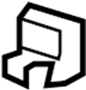View Base clip. Cab Roof Fastener.  Full-Sized Product Image 1 of 2