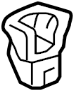 View Roll Bar Trim Panel Clip Full-Sized Product Image 1 of 4