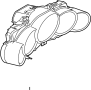 Image of Combination - instrument whi. INSTANT cluster. image for your 2002 Porsche