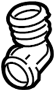 View Engine Coolant Overflow Hose Adapter Full-Sized Product Image 1 of 7