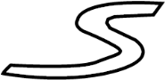 View Bumper Cover Emblem Full-Sized Product Image