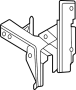 Image of Bracket. (Front, Rear, Lower). A Bracket for a body. image for your 2024 Porsche 911  Carrera Convertible 