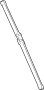 View Back Glass Wiper Blade (Rear) Full-Sized Product Image