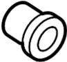 Image of Door Molding Grommet. Fender Molding Grommet. (Lower). A rubber ring with a. image for your 2018 Porsche Cayenne  Turbo Sport Utility 
