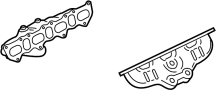 Image of Exhaust Manifold image for your 2012 Porsche 911 3.8L 6 cylinder A/T AWD Turbo Coupe 