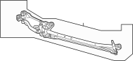 Image of Windshield Wiper Linkage (Front) image for your 2005 Porsche Cayenne  Turbo Sport Utility 