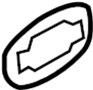Image of Exterior Door Handle Gasket image for your 2004 Porsche Cayenne  Base Sport Utility 