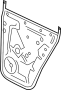 Image of Door Panel Carrier (Left, Rear) image for your 2009 Porsche Cayenne   