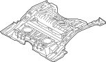Image of Floor Pan (Rear) image for your 2008 Porsche Cayenne 3.6L V6 M/T Base Sport Utility 