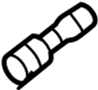 View Headlight Washer Hose Connector Full-Sized Product Image