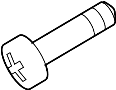 Image of Screw. Bracket. Bolt. License.  A threaded rod with a. image for your 1983 Porsche 911