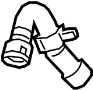 Image of Connector Hose. Engine Coolant Reservoir Hose. Water Hose. Hose connecting the. image for your 2017 Porsche Macan  Turbo Sport Utility 