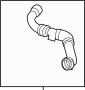 Image of Radiator Coolant Hose (Upper) image for your 2013 Porsche Panamera   