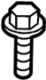Image of Bolt. Screw. Shield. Heat. Pipe.  A Screw that is used to. image for your Porsche