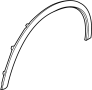 Image of Wheel Arch Molding image for your 2018 Porsche Cayenne  Turbo Sport Utility 