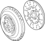 Image of Clutch Pressure Plate and Disc Set image for your 2013 Porsche Cayenne Turbo S