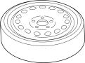 Image of Spare Tire image for your 2009 Porsche 911 3.6L 6 cylinder M/T AWD Carrera 4 Coupe 