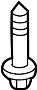 View Suspension Crossmember Bolt (Front, Rear, Lower) Full-Sized Product Image
