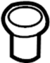 View Seat Belt Buckle Button Stop (Front) Full-Sized Product Image