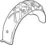 Image of Quarter Panel Splash Shield image for your 2013 Porsche 911 3.4L 6 cylinder M/T RWD Carrera Convertible 