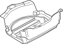 Image of Spare Tire Compartment (Rear, Lower) image for your 2013 Porsche 911 3.8L 6 cylinder A/T AWD Turbo Coupe 