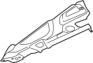Image of Fender Liner Extension (Left, Front, Upper) image for your 2023 Porsche Panamera   