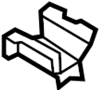 View Floor Pan Bracket (Front, Rear) Full-Sized Product Image 1 of 3