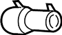 View Hose. Engine Coolant. HVAC Heater. Outlet tube. Water.  Full-Sized Product Image